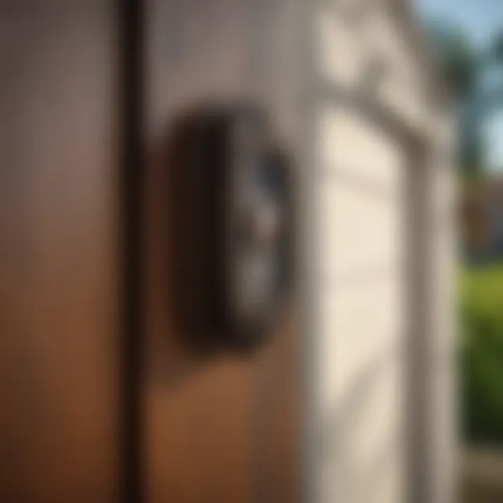 Installation of outdoor doorbell highlighting various mounting techniques