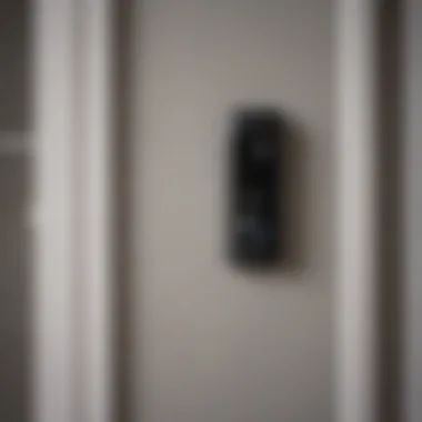 Modern Smart Doorbell Integration Modern smart doorbell button integrated with advanced technology features