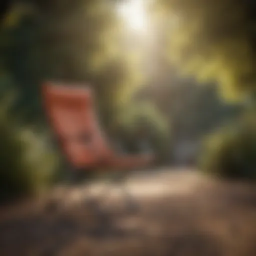 Stylish Outdoor Folding Club Chair in Natural Setting