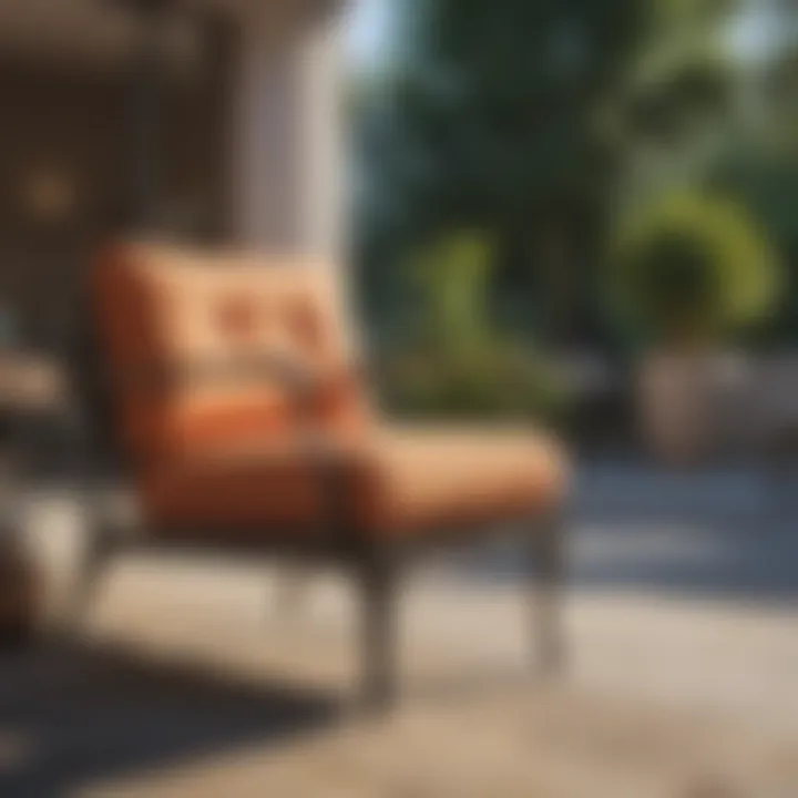 Spray painting outdoor furniture