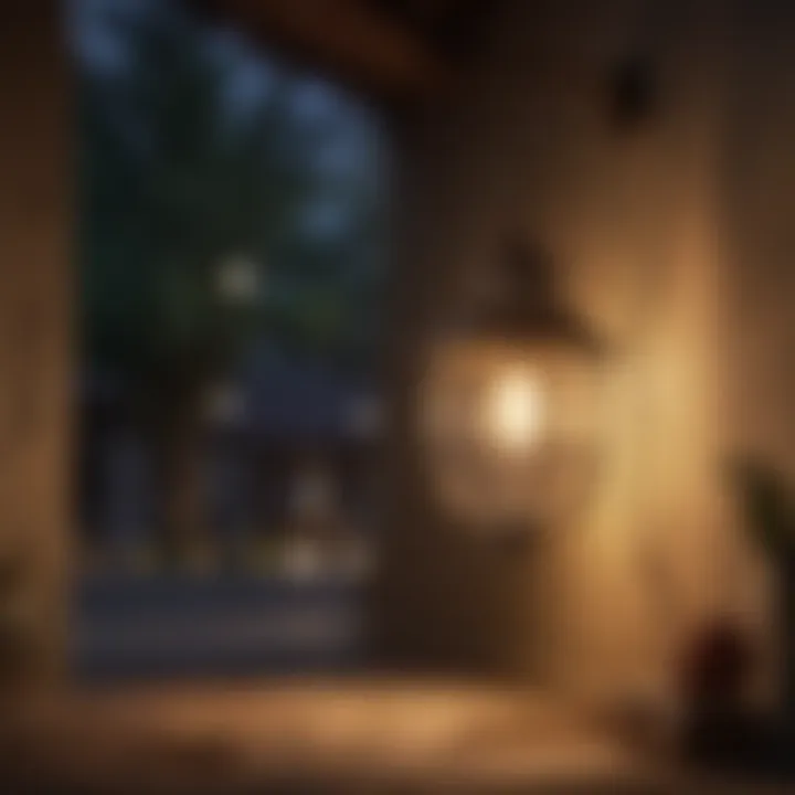 Outdoor lights hanging technique