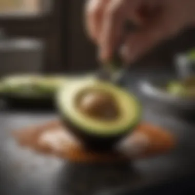 Precision Pitting with OXO Avocado Tool Avocado Tool Pitting Mechanism