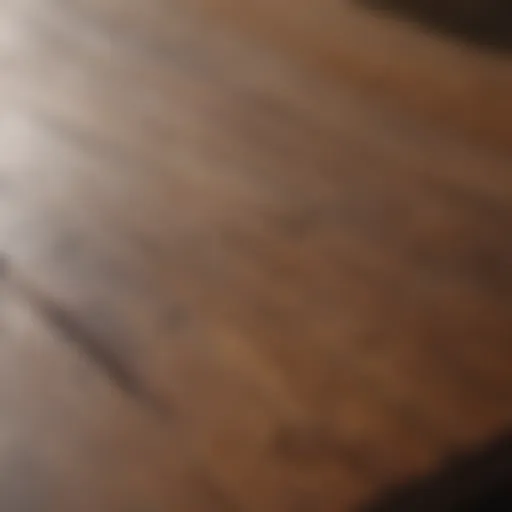 Wooden surface with paint layers to be stripped