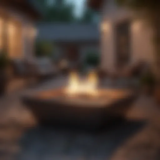 Elegant outdoor ambiance with Petra gas fire pit