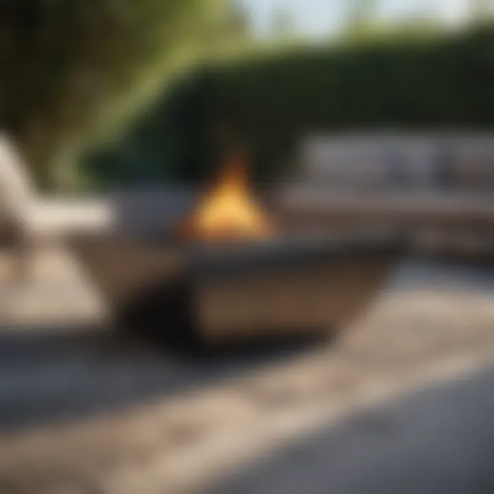 Luxurious outdoor relaxation with Petra gas fire pit