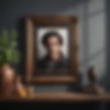 Stylish Photo Frame Showcase Chic Photo Frame Display