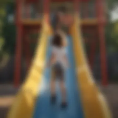 Safety features of playground slides