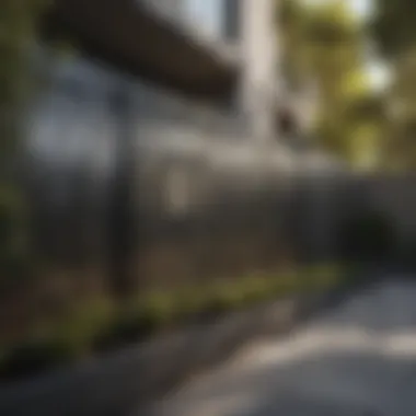 Durable and stylish plexiglass fence installation