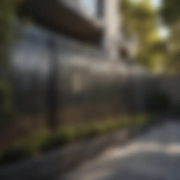 Durable and stylish plexiglass fence installation