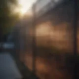 Innovative fencing design with plexiglass sheets