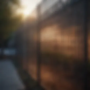 Innovative fencing design with plexiglass sheets