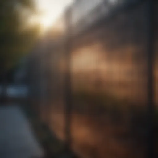 Innovative fencing design with plexiglass sheets