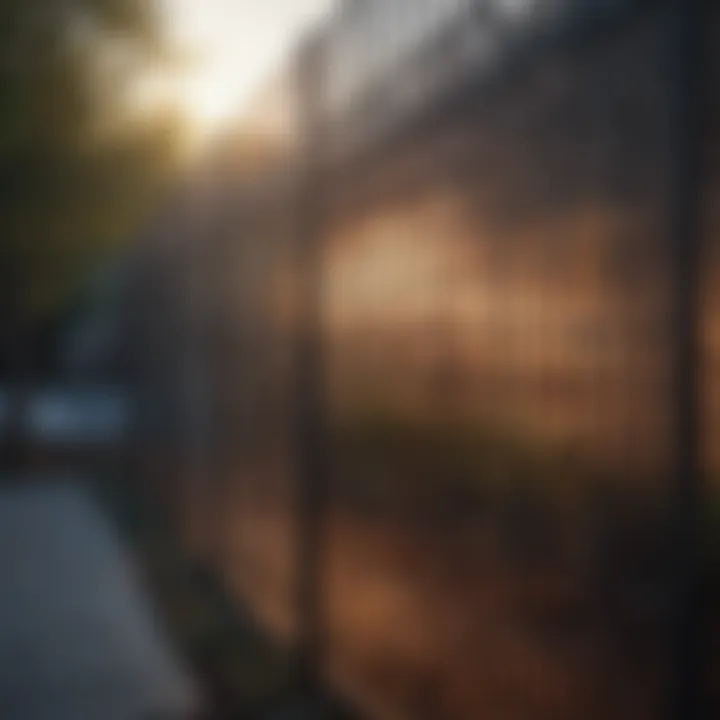 Innovative fencing design with plexiglass sheets