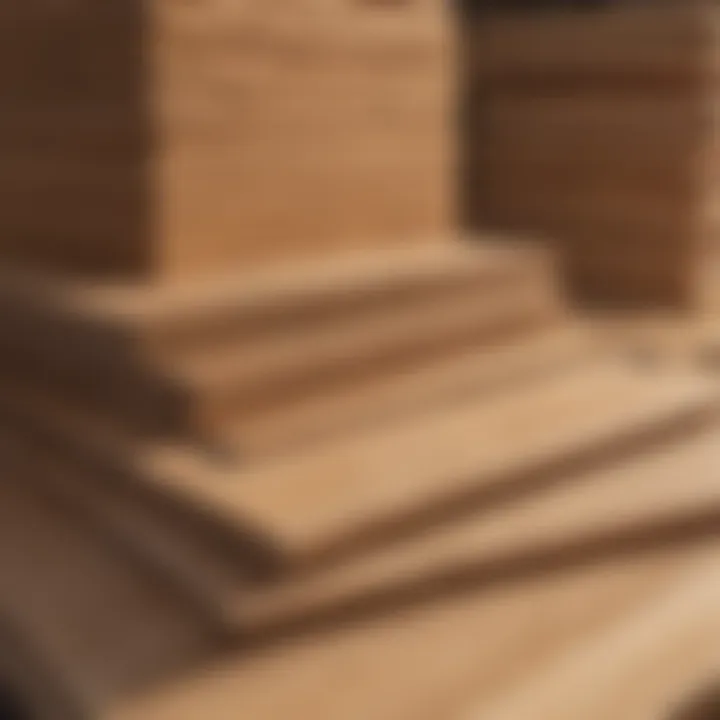 Plywood Market Trends Plywood sheets arranged in a pattern