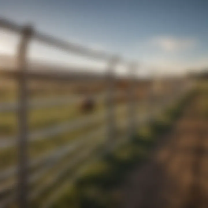 Livestock containment with poly tape fence