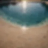 Crystal Clear Pool Water Reflecting Sunlight