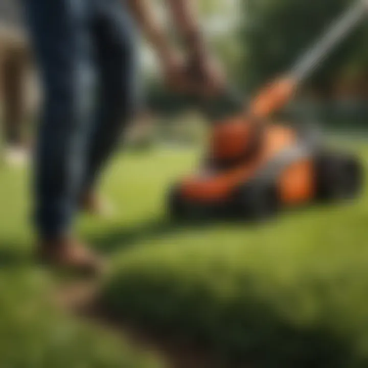 Ergonomically Designed Cordless Grass Trimmer for Comfortable Use