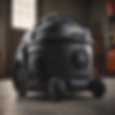 Powerful motor of 2 HP shop vac
