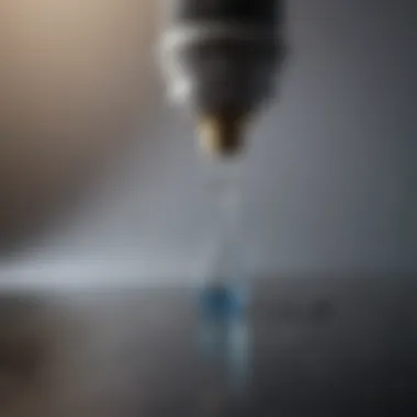 Precise application nozzle of cyanoacrylate adhesive