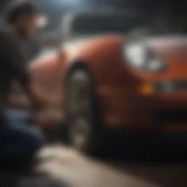 Applying Turtle Wax Headlight Kit with precision on a headlight surface