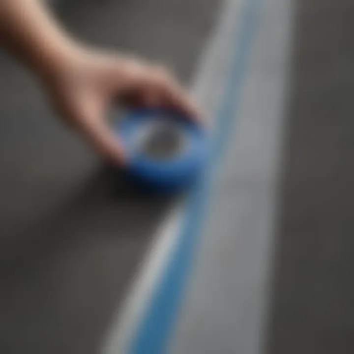 Precision cutting of painter's tape