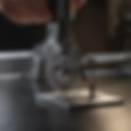 Precision Mini Hacksaw Blade Cutting Mechanism