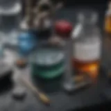 Detailed view of the ProLab lead in water test kit components
