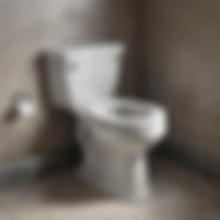 Illustration of a properly installed toilet flange