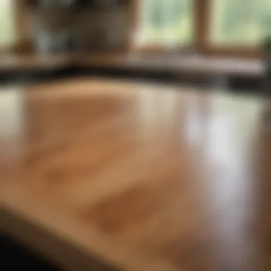 Enhance Durability with Minwax Polycrylic Protective Coat on Maple Countertop using Minwax Polycrylic