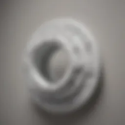 Detailed view of PVC closet flange