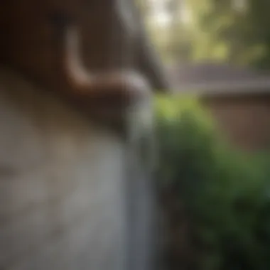 Unique rain chain downspout enhancing aesthetic appeal and eco-friendliness