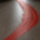 Abstract Red Chalk Line Art
