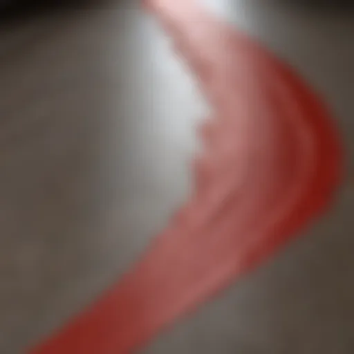 Abstract Red Chalk Line Art