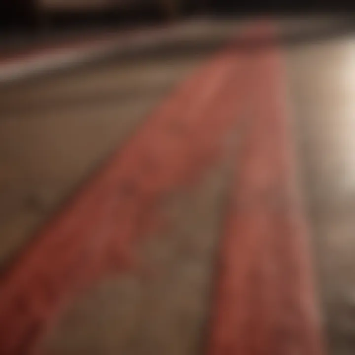 Symbolic Red Chalk Line Design