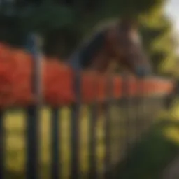 Elegant Redbrand horse fence design