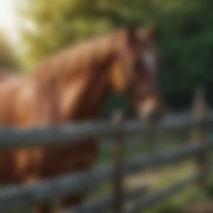 Efficient installation of Redbrand horse fence