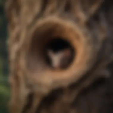 Redwood Bat Roosting in Old Growth Tree Hollow