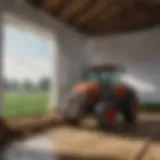 Reinforced poly sheeting being used in agricultural setting