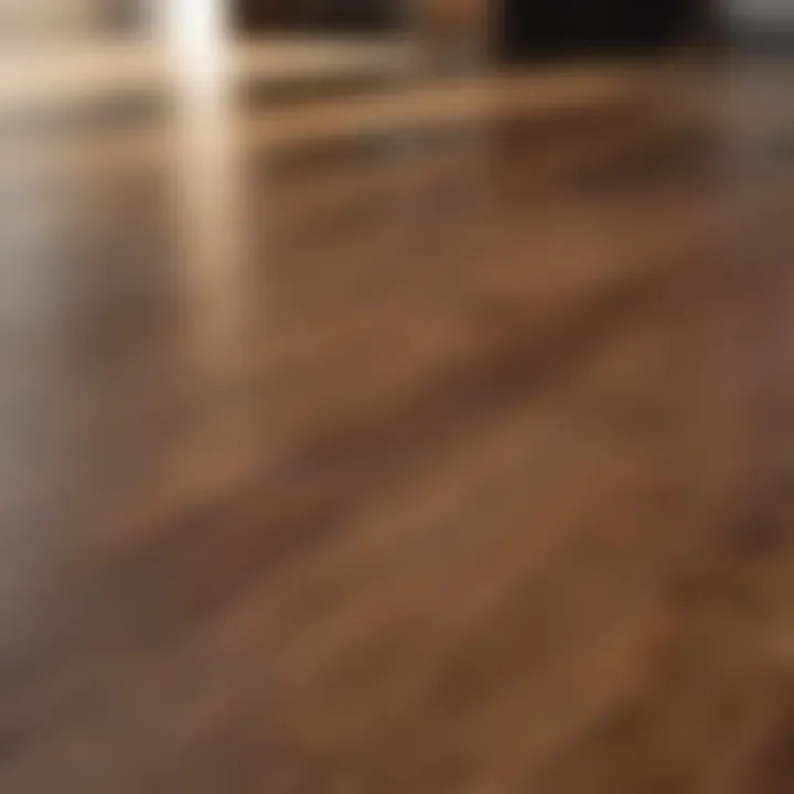 Hardwood floor before and after using Rejuvenate cleaner