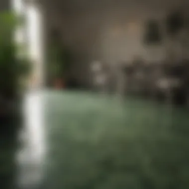 Revitalizing with Greenery Greenery Linoleum Floor Rejuvenation
