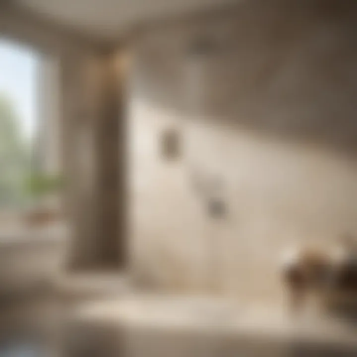 Relaxing ambiance with Moen single-handle shower system