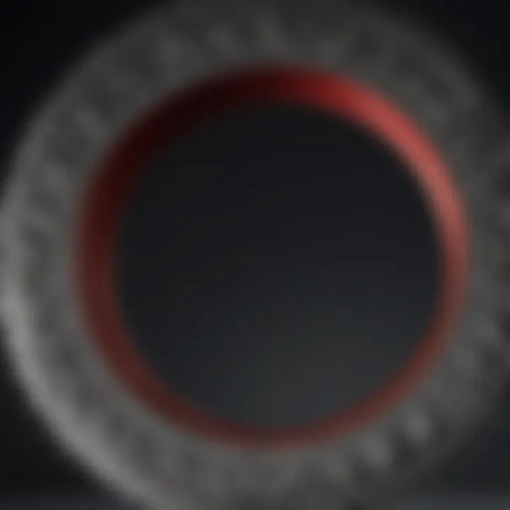 Close-Up of PEX Ring Prior to Removal Close-up of a PEX ring before removal