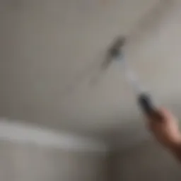 Repairing Concrete Ceiling Crack with Epoxy Injection