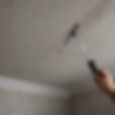Repairing Concrete Ceiling Crack with Epoxy Injection