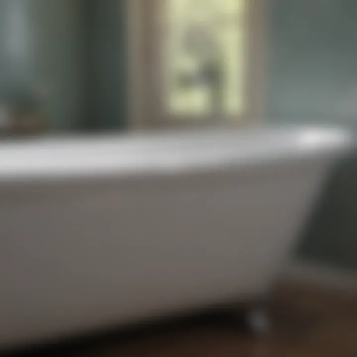 Professional finishing of bathtub with enamel paint