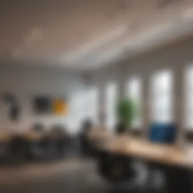Wireless Lighting Fixtures in Modern Office Setting Wireless Lighting Fixtures in Modern Office Setting