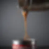 Innovative pour spout attaching to a gallon paint can