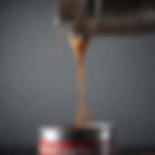 Innovative pour spout attaching to a gallon paint can