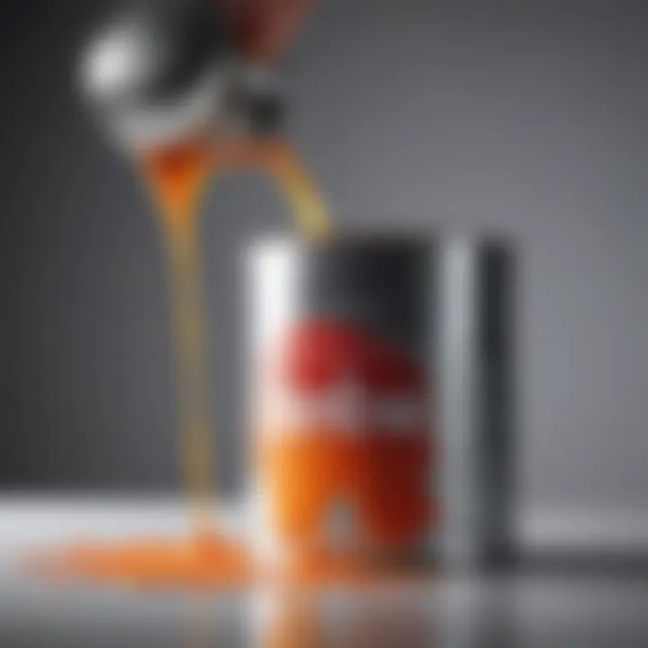 Precision pouring of paint with gallon can pour spout