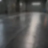 Artistic Metallic Garage Floor Paint Design